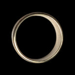 14K Yellow Gold Etched Floral Wide Band Size 7