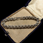 Mexican Sterling Silver Double Link Chain Bracelet