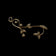 Edwardian 10K Yellow Gold & Seed Pearl Twisting Leaf Vine Lavalier Pendant