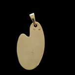 10K Yellow Gold Rock On / Sign of the Horns Hand Pendant Charm