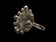 Liquid Bead Sterling Silver & Tourmalated Quartz Statement Modernist Ring Size 6.5