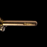 Antique 9K Rose Gold Watch Chain with Dog Clip & T-Bar Hallmarked Birmingham I.S. Greenberg & Co