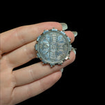 Victorian Era Double Florin Jubilee Silver Coin Brooch / Pendant 1887