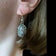 Sterling Silver Native American Wild Horse Jasper Signed Earrings