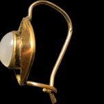 Antique Gold Filled Moonstone Lever Back Earrings