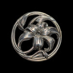 Sterling Silver Danecraft Lily Floral Brooch