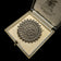 Antique / Victorian Pressed Steel Geometric / Etruscan Star Mourning Brooch