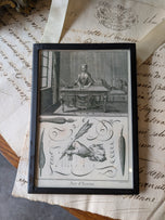 Art d'Ecrire Framed Book Page/Diagram