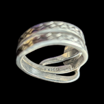 Sterling Silver Snake Ring With Turquoise Eyes - Native American - Zuni