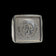 Diesel "Only the Brave" Stamped Silver Designer Signet Ring Size 8 1/4