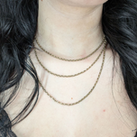 9CT Yellow Gold Victorian Long Guard / Muff Chain Layered Necklace