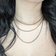 9CT Yellow Gold Victorian Long Guard / Muff Chain Layered Necklace