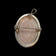 .800 Silver Right Facing Cameo Brooch with Bail Loop