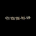 Sterling Silver Danecraft Daffodil Panel Bracelet