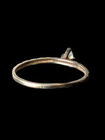 10K Yellow Gold Ring with Marquise Cut CZ Size 7