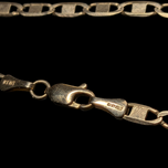 10K Yellow Gold Valentino Chain Italy Paperclip