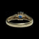 14K Yellow Gold Sapphire & Diamond Ring Size 6 3/4