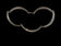Arched Panel Link Sterling Silver Collar Necklace with Natural Aquamarine