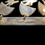 Sterling Silver Taxco Mexican Triple Fish Fishbone Brooch