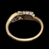 14K & 18K White and Yellow Gold Diamond Bypass Ring Size 9