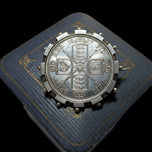 Victorian Era Double Florin Jubilee Silver Coin Brooch / Pendant 1887