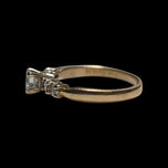 14K Yellow Gold Five Diamond Engagement Ring 0.30CT Size 5 3/4