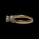 14K Yellow Gold Five Diamond Engagement Ring 0.30CT Size 5 3/4
