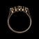 Antique 10K Gold Green Garnet Doublets & Seed Pearl Ring Size 5.5