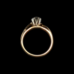 Vintage 14K-18K Gold Diamond Ring 6 1/4