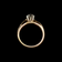 Vintage 14K-18K Gold Diamond Ring 6 1/4