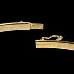 10K Yellow Gold Bangle Bracelet with Rope Border 2.7mm