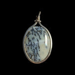 Sterling Silver Dendritic Agate Oversized Pendant