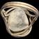 Sterling Silver & Boulder Opal Ring Size 6 3/4