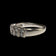 14K White & Yellow Gold Double Row Tension / Bar Set Diamond Band Size 6 1/2