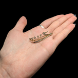 9K Gold and Seed Pearls Lily of the Valley Brooch