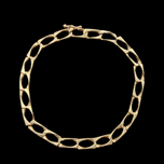 10K Yellow Gold Square Cable Bracelet