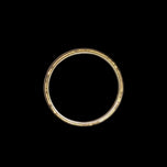 Art Deco 14K Gold Beveled / Starburst Simple Band Size 7