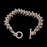 Sterling SIlver Chunky Chain Bracelet With Toggle Clasp