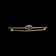 Antique 14K White Gold & Fresh Water Pearl Filigree Bar Brooch