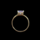 14K Gold Triangle Cut Purple CZ Ring Size 5.5