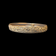 10K Yellow Gold Brushed Bangle Bracelet Satin / Diamond Cut Etching with Geometric Design 5/8"