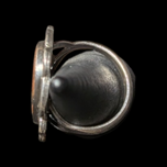 Sterling Silver Petrified Wood Ring Navajo Size 7 3/4