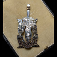 Sterling Silver Native American Frog Pendant