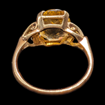 Vintage / Antique 10K Yellow Gold and Yellow Citrine Ring