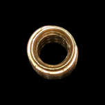 14K Yellow Gold CZ Slider Charm / Cylinder Pendant