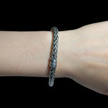 Sterling Silver Woven Foxtail / Wheat Chain Bracelet