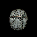 Mid Century Soviet / Latvian 875 Silver Folk Relief Motif Brooch