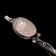 Rose Quartz Bar Brooch Sterling Silver