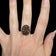 Antique .900 Silver Bohemian Garnet Cluster Ring Size 6