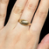 10K Yellow Gold Domed / Scalloped / Etched Ring Size 6 3/4